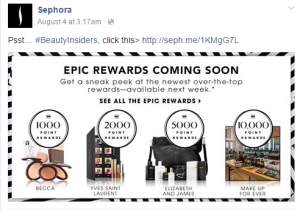 sephora-epic-rewards-beauty-insider-sweepstake-event-fail-scam